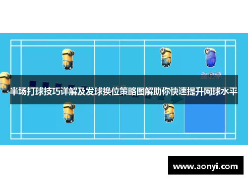 半场打球技巧详解及发球换位策略图解助你快速提升网球水平